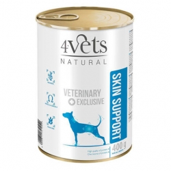 4Vets Natural Skin Support 400g - Mokra karma weterynaryjna dla psa z problemami dermatologicznymi
